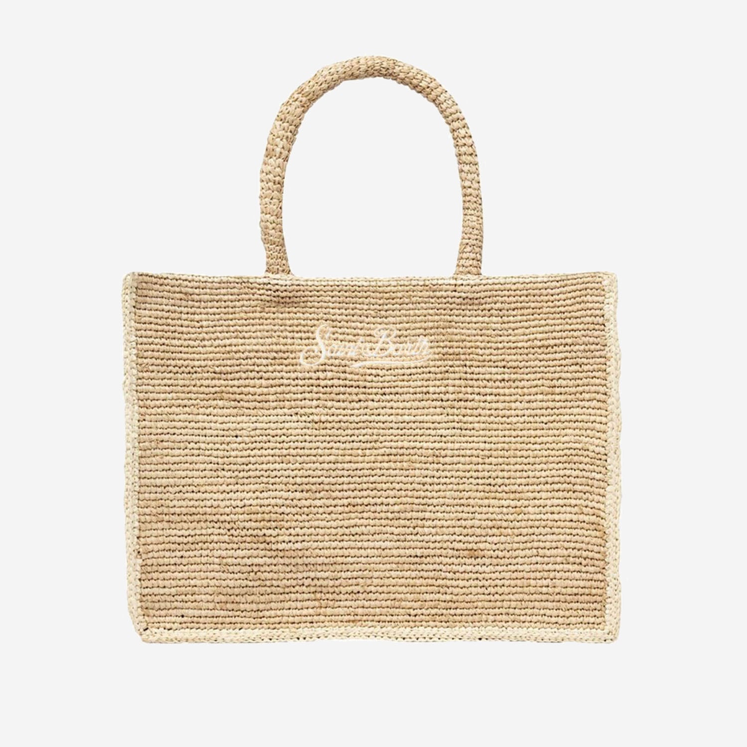 BORSA IN RAFIA CON LOGO VANI013 00419L MC2 SAINT BARTH 