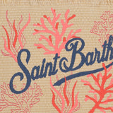 BORSA IN MISTO COTONE CON RICAMO CORALLO E LOGO VANI021 09064L MC2 SAINT BARTH 