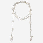 COLLANA CON CRISTALLI E PERLE V08CHAMP  MELA 