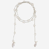 COLLANA CON CRISTALLI E PERLE V08CHAMP  MELA 
