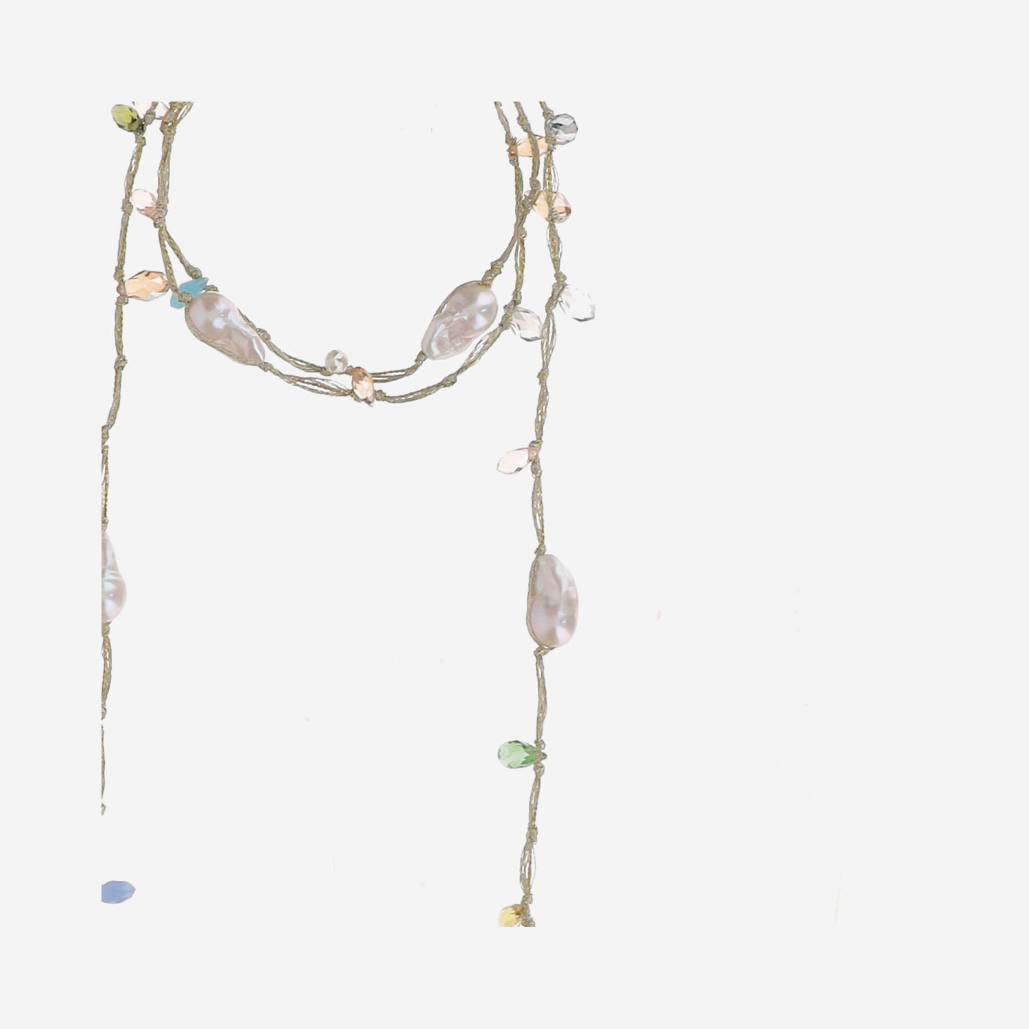COLLANA CON CRISTALLI e perla VMULTICOLOR PEARLS MELA 