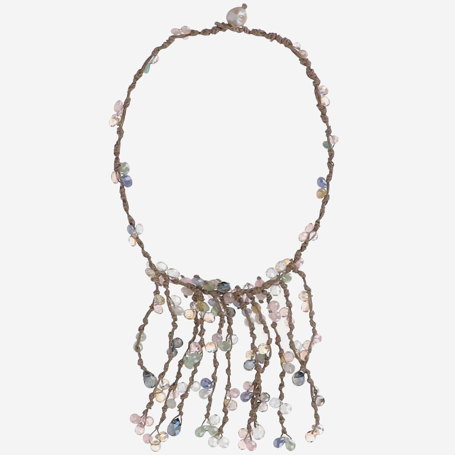 COLLANA CON cristalli multicolore VQUEEN MULTICOLOR MELA 