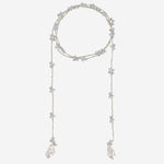COLLANA CON  perle VSINGLE CALCEDONIO MELA 