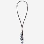 COLLANA in suede CON  perle VTAHITICLUSTERT  MELA 