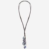 COLLANA in suede CON  perle VTAHITICLUSTERT  MELA 