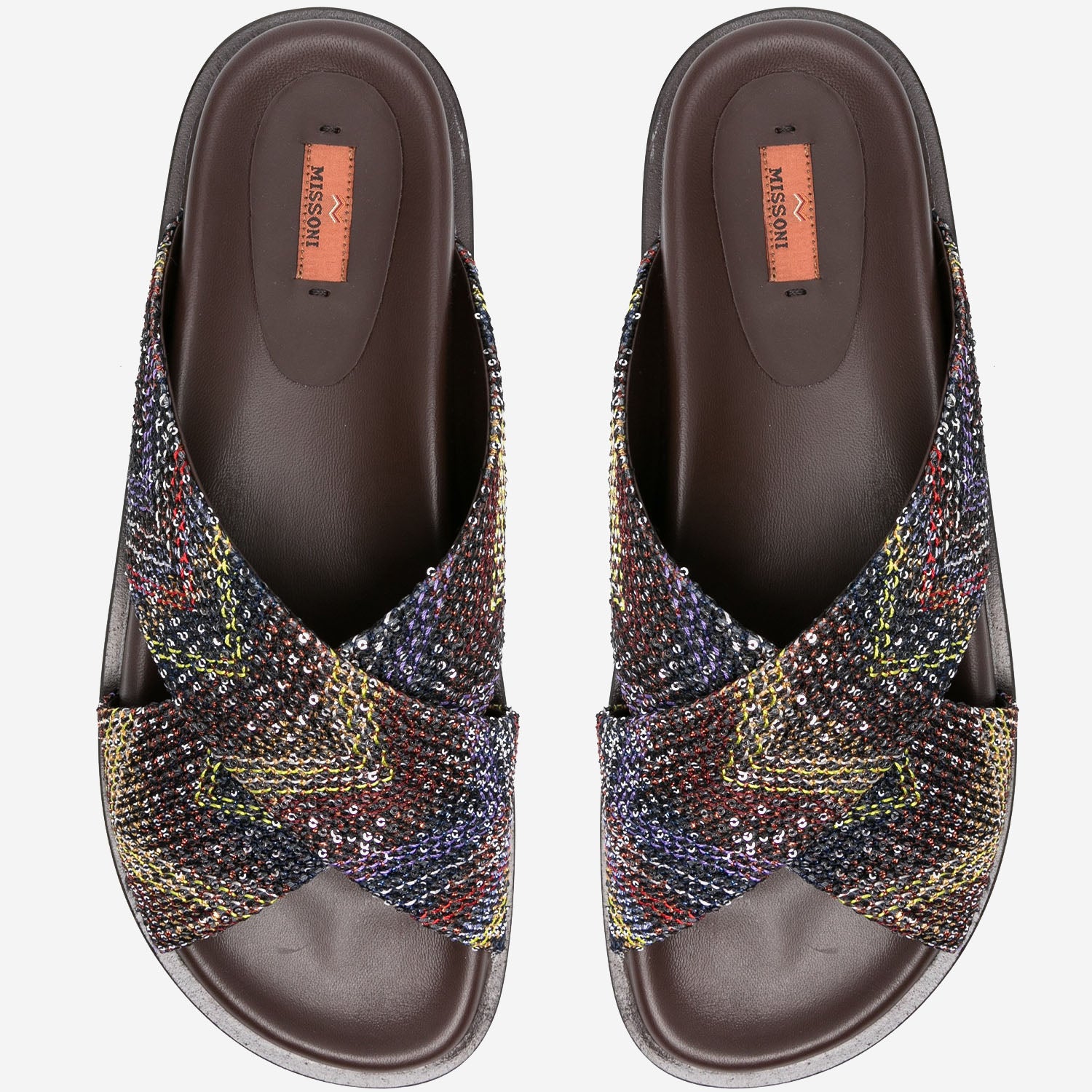 SANDALI INCROCIATI CON PAILLETTES MWF176 026 MISSONI 