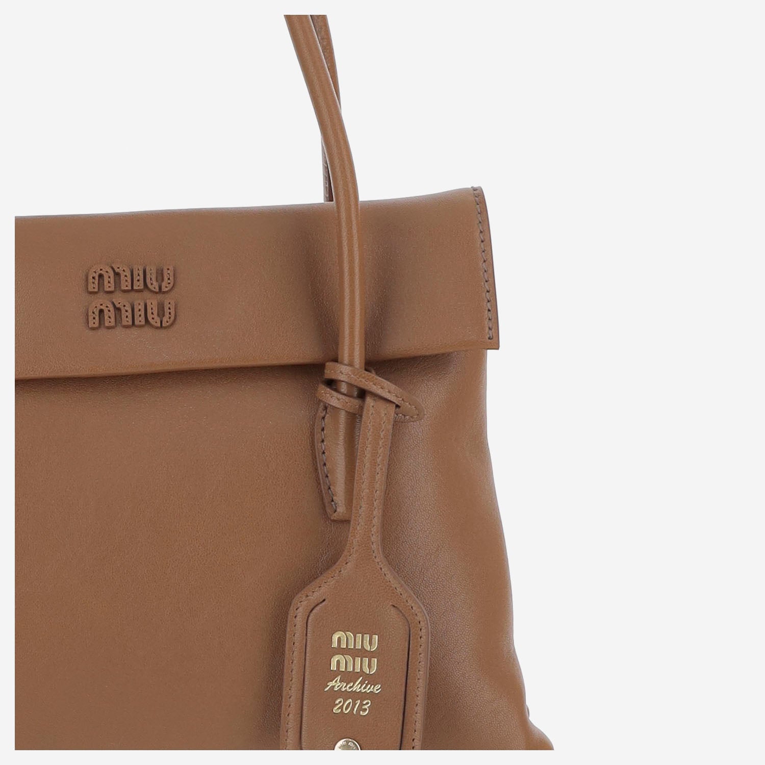 Borsa Solitaire in pelle 5BA302 2IFPF0039 MIU MIU 