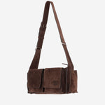 Borsa a tracolla Utilitaire in pelle scamosciata 5BC205 2CSSF0003 MIU MIU 