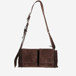 Borsa a tracolla Utilitaire in pelle scamosciata 5BC205 2CSSF0003 MIU MIU 