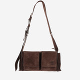 Borsa a tracolla Utilitaire in pelle scamosciata 5BC205 2CSSF0003 MIU MIU 