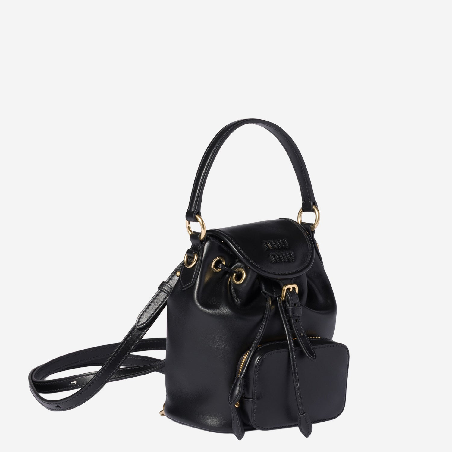 ZAINO IN PELLE CON LOGO 5BZ045 2CRWF0002 MIU MIU 