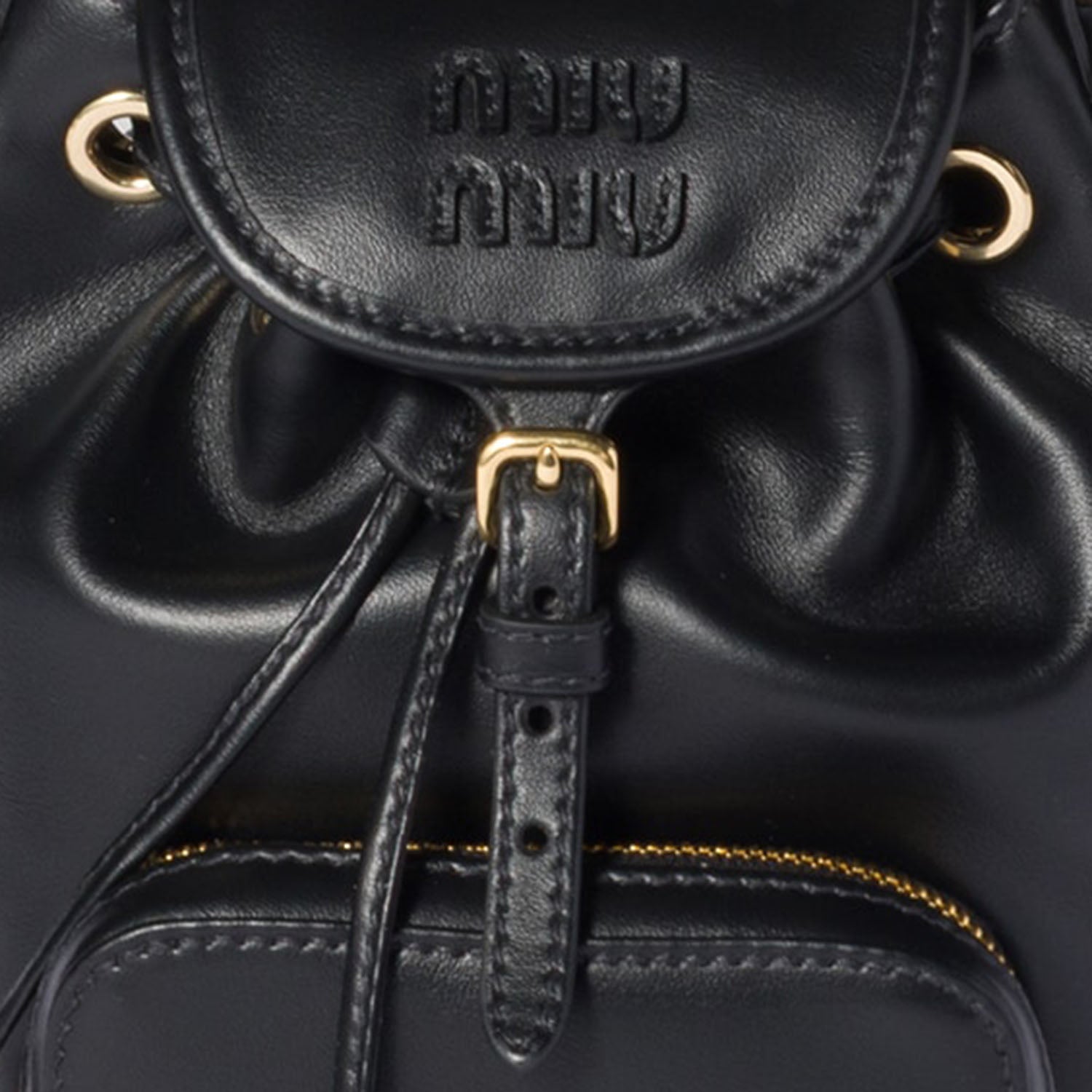 ZAINO IN PELLE CON LOGO 5BZ045 2CRWF0002 MIU MIU 