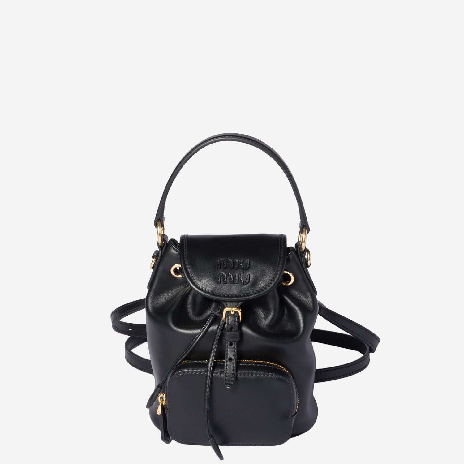 ZAINO IN PELLE CON LOGO 5BZ045 2CRWF0002 MIU MIU 