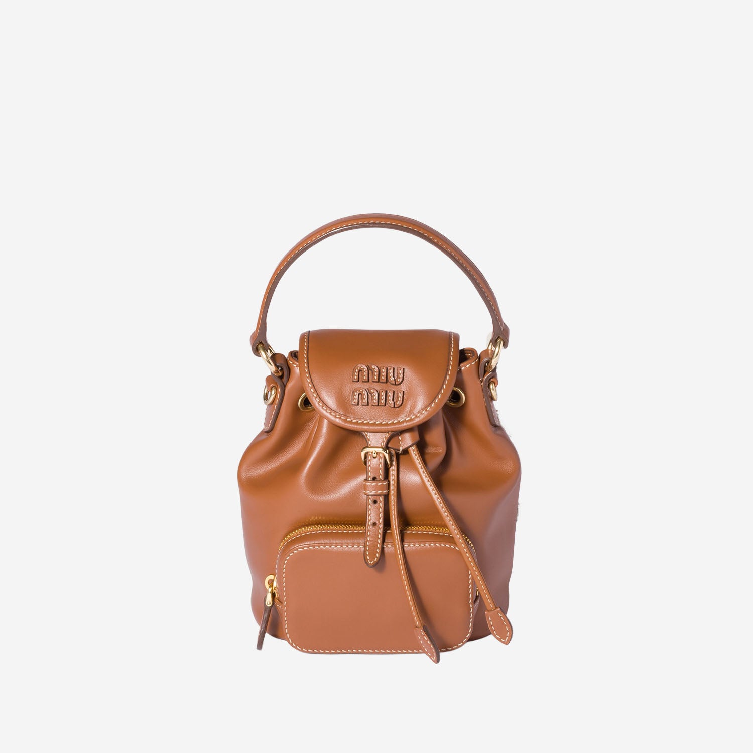 ZAINO IN PELLE CON LOGO 5BZ045 2CRWF0046 MIU MIU 