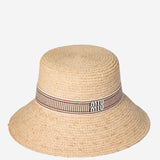 Cappello bucket in rafia con logo 5HC245 2IH4F0C4Z MIU MIU 