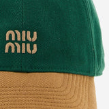 Cappello da baseball in drill di cotone 5HC369 2CWCF04Z5 MIU MIU 