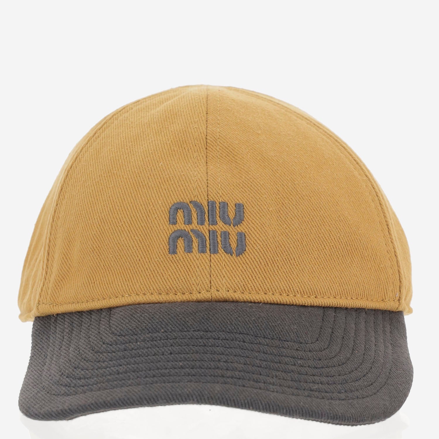 Cappello da baseball in drill di cotone 5HC369 2CWCF04Z6 MIU MIU 