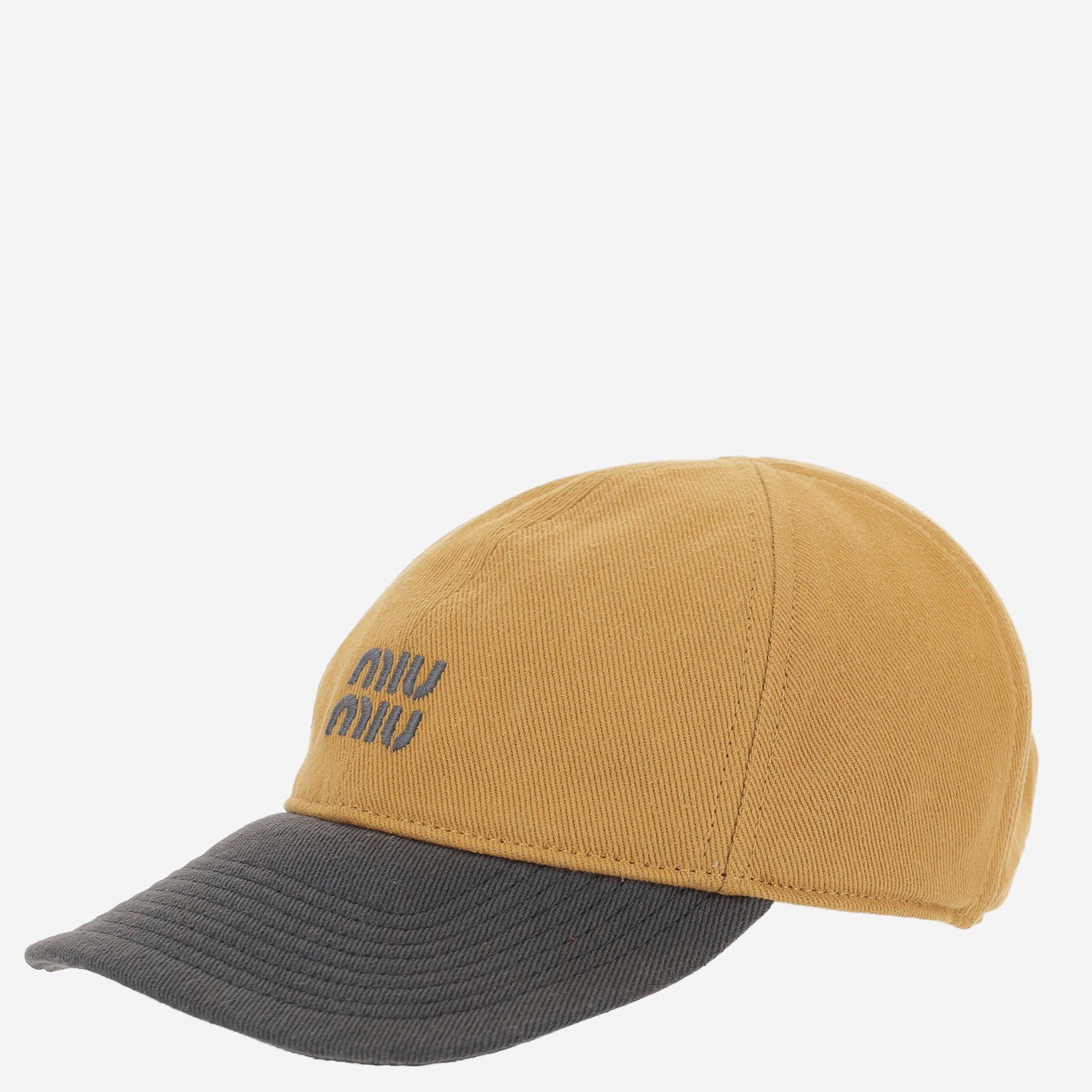 Cappello da baseball in drill di cotone 5HC369 2CWCF04Z6 MIU MIU 
