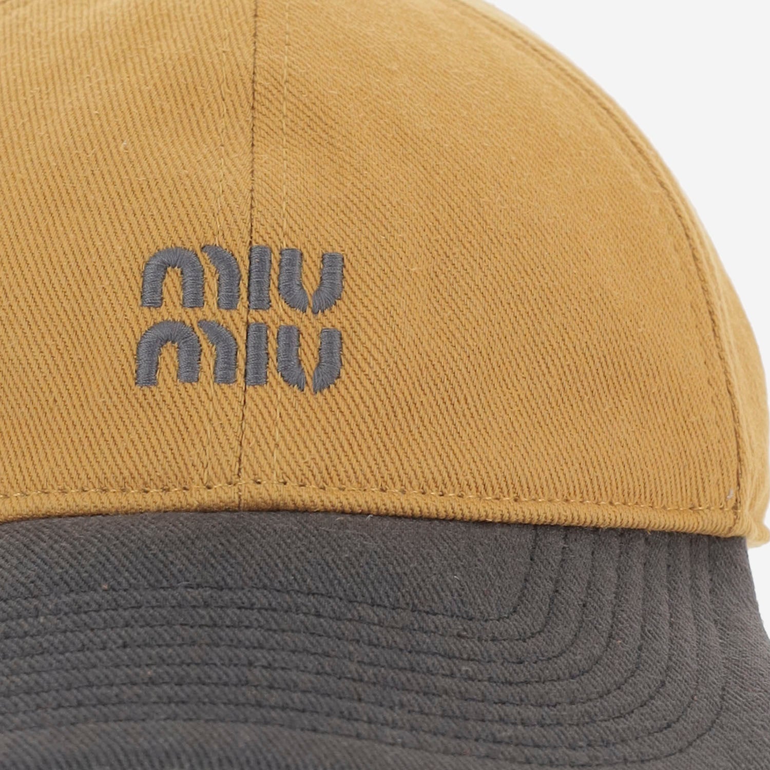 Cappello da baseball in drill di cotone 5HC369 2CWCF04Z6 MIU MIU 