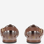 Mules in pelle e suede 5X610E MHDF05C8 MIU MIU 