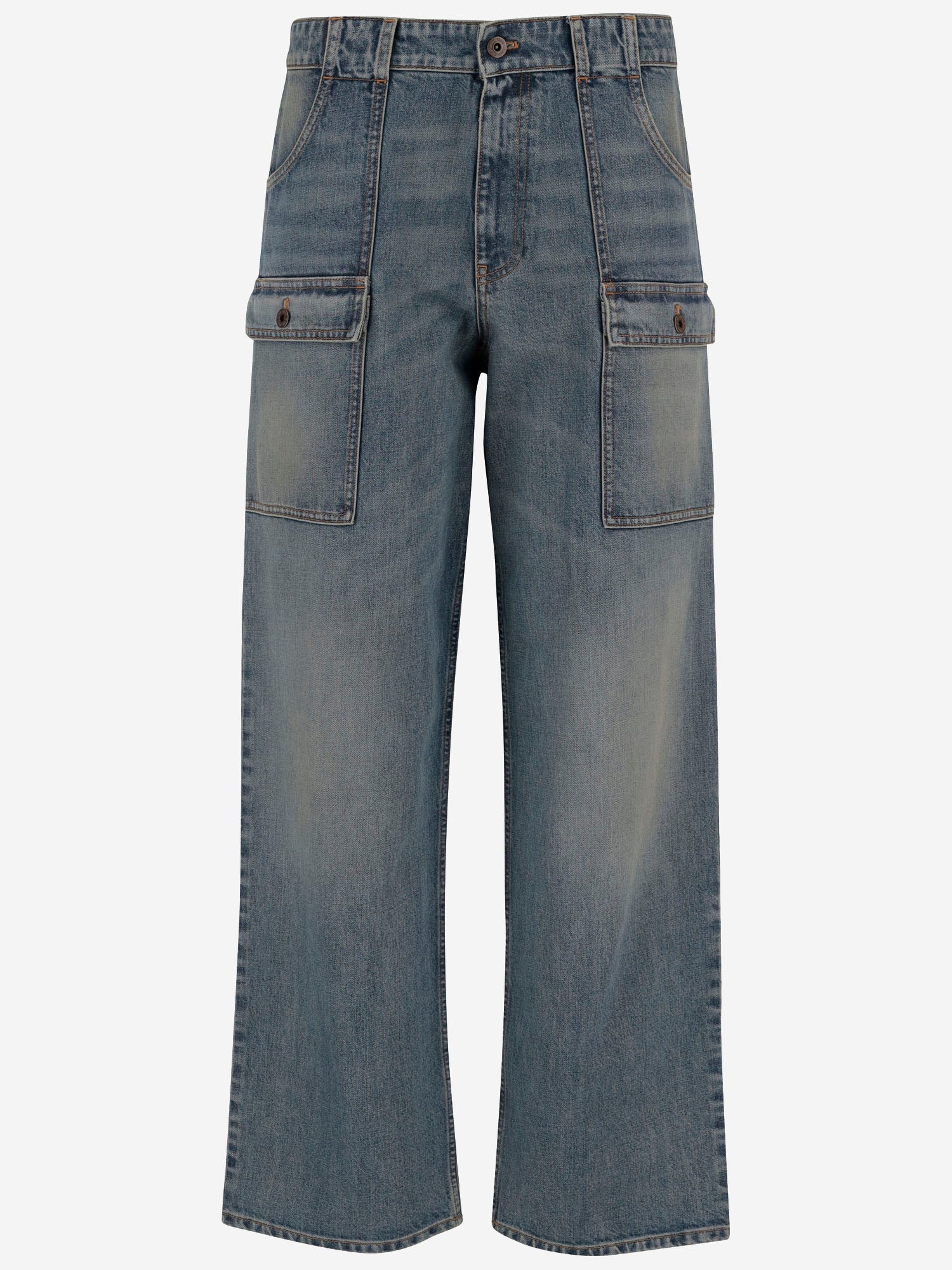 JEANS IN DENIM IN DENIM DI COTONE GWP603 183CF0013 MIU MIU 