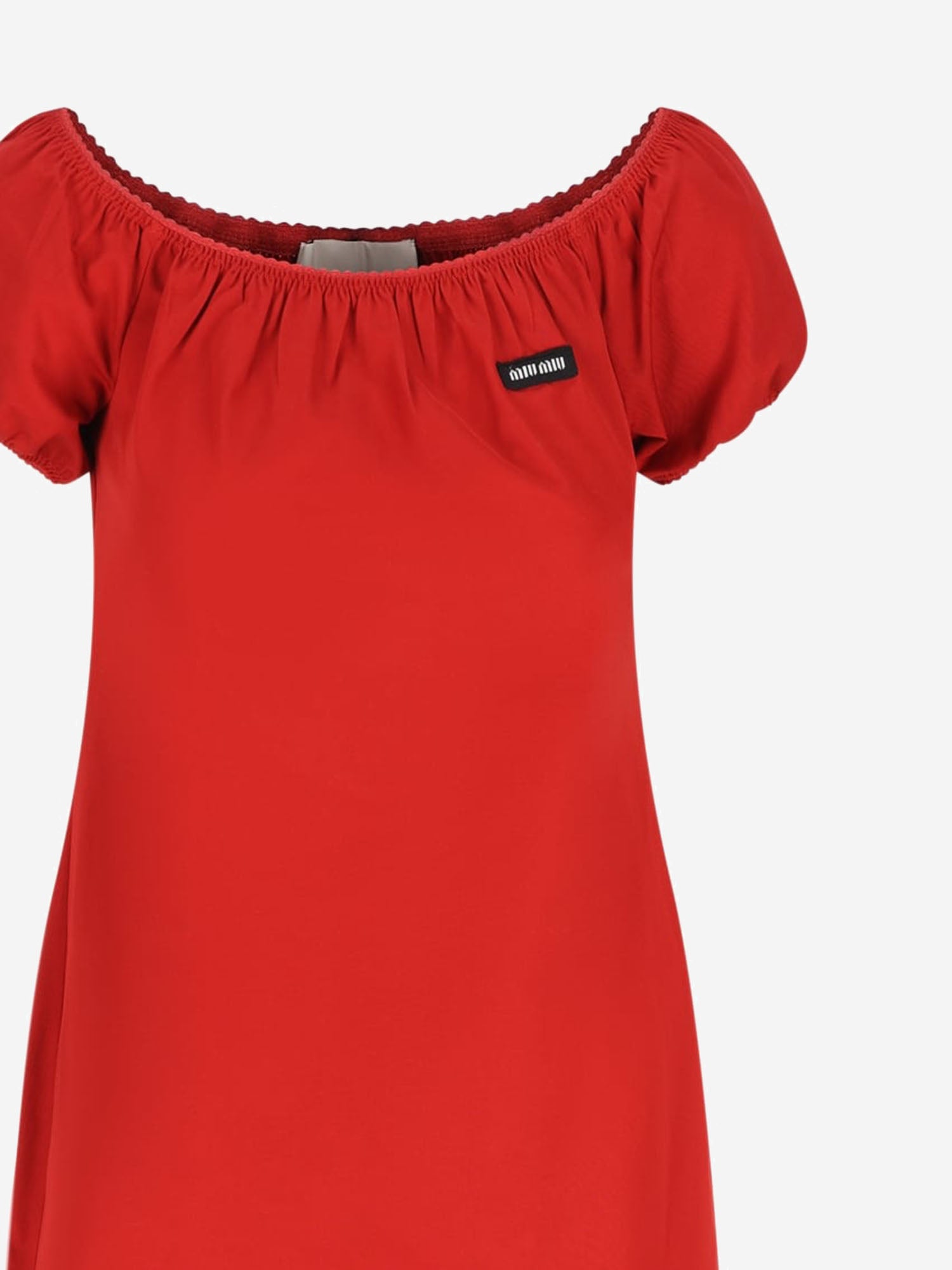 ABITO IN COTONE CON LOGO MF6183 1BMSF0011 MIU MIU 