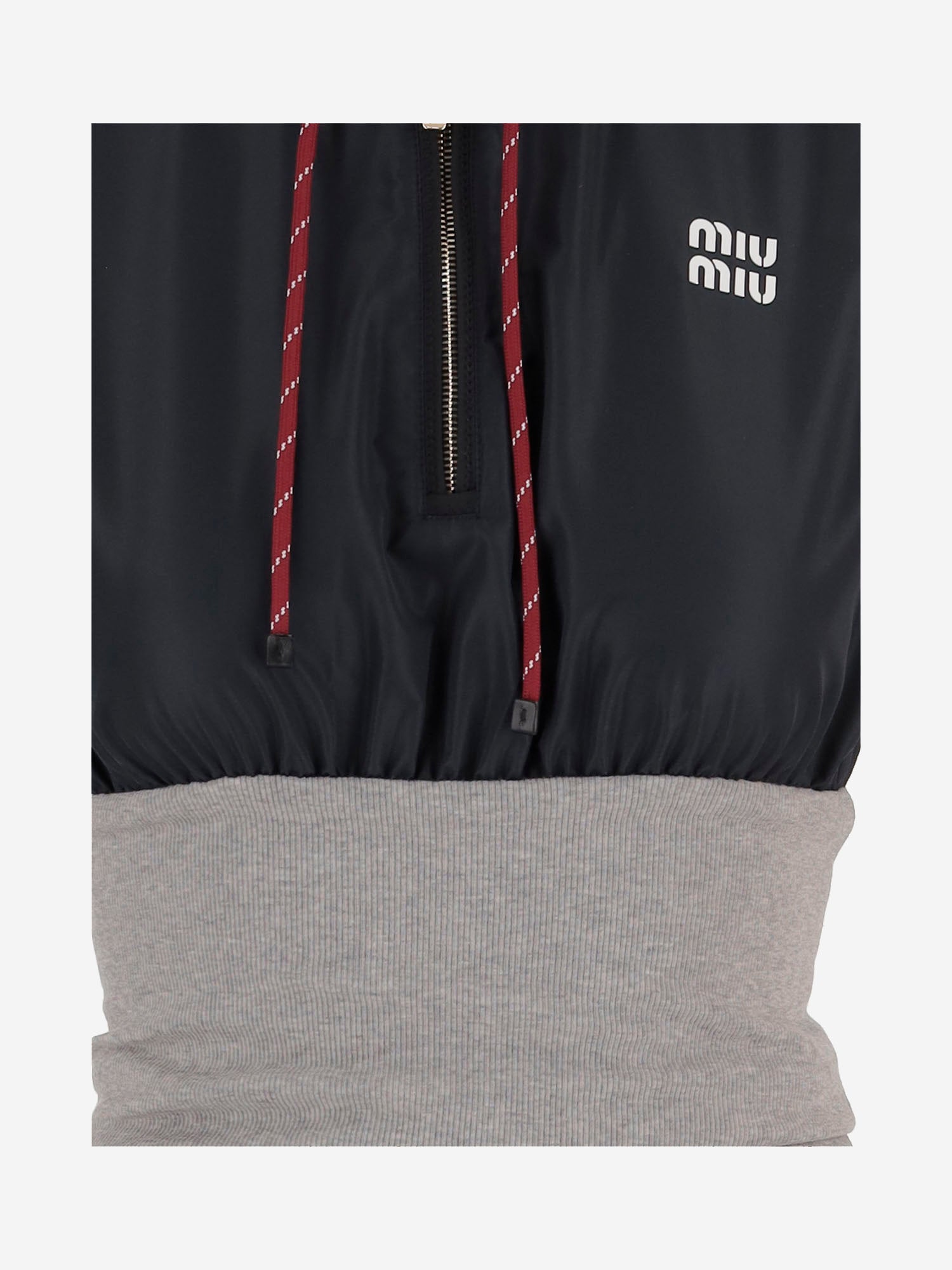 ABITO SENZA MANICHE CON CAPPUCCIO E ZIP MF6223 19ECF005R MIU MIU 