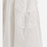 GONNA IN COTONE E LINO CON TASCHE FRONTALI MG2592 163MF0009 MIU MIU 
