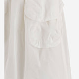 GONNA IN COTONE E LINO CON TASCHE FRONTALI MG2592 163MF0009 MIU MIU 