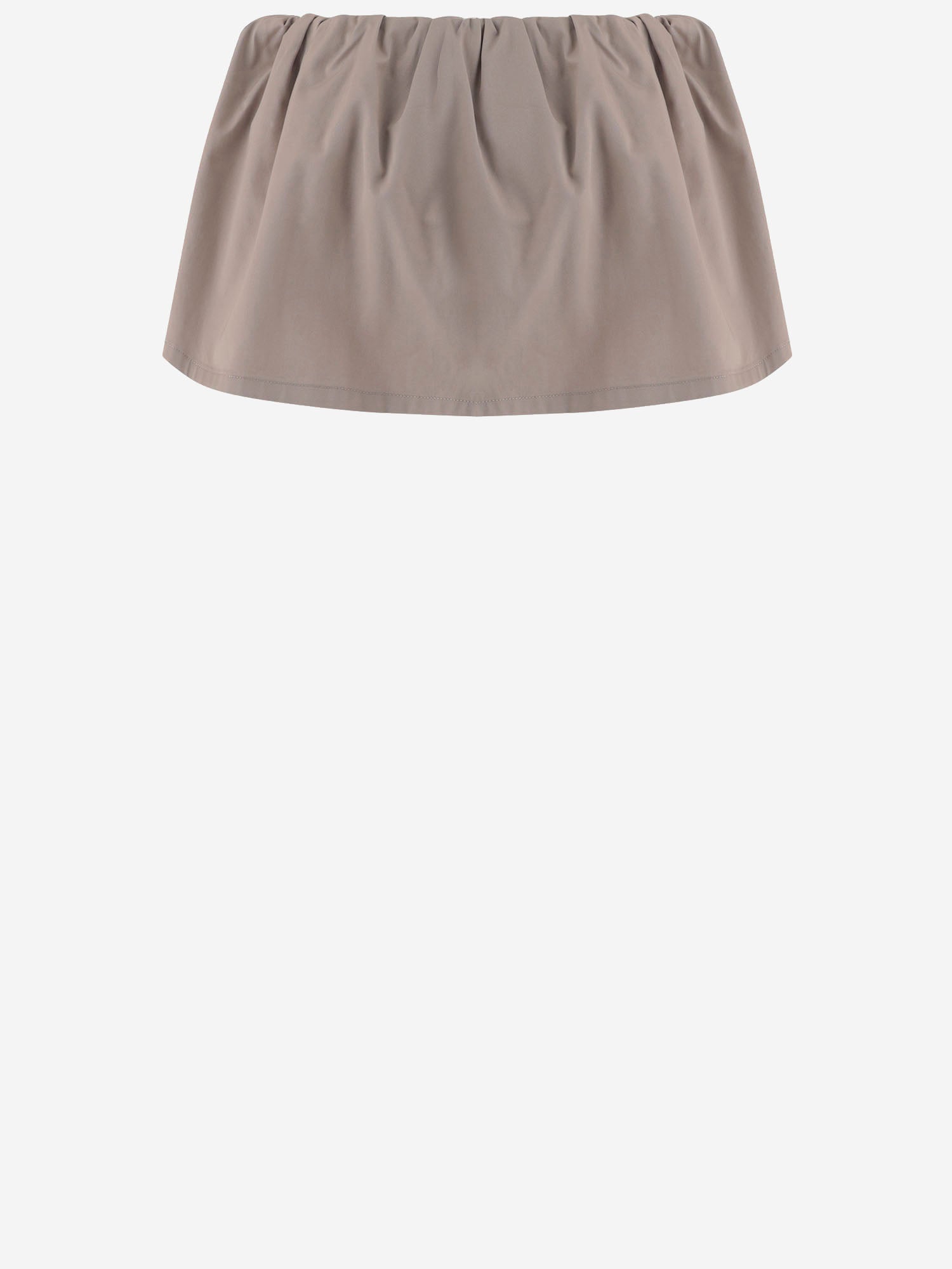 GONNA CORTA IN COTONE CON LOGO MG2638 19CTF0D3K MIU MIU 