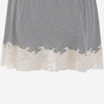 GONNA IN SETA RICICLATA CON BORDO IN PIZZO MG2644 19E1F0031 MIU MIU 