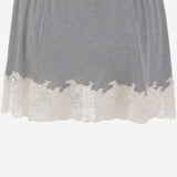 GONNA IN SETA RICICLATA CON BORDO IN PIZZO MG2644 19E1F0031 MIU MIU 