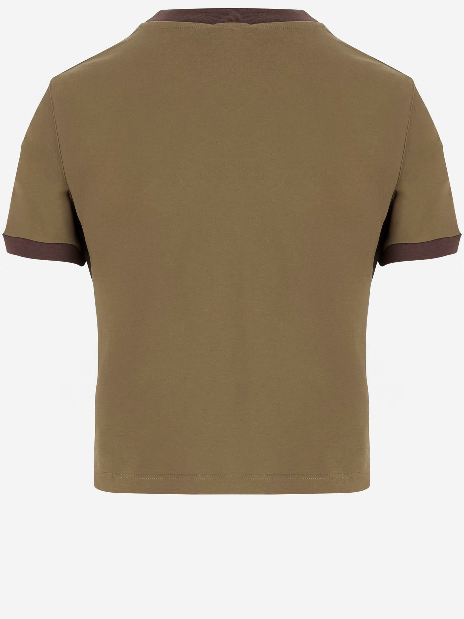 T-shirt in cotone con logo MJNA15 1841F0Y1C MIU MIU 