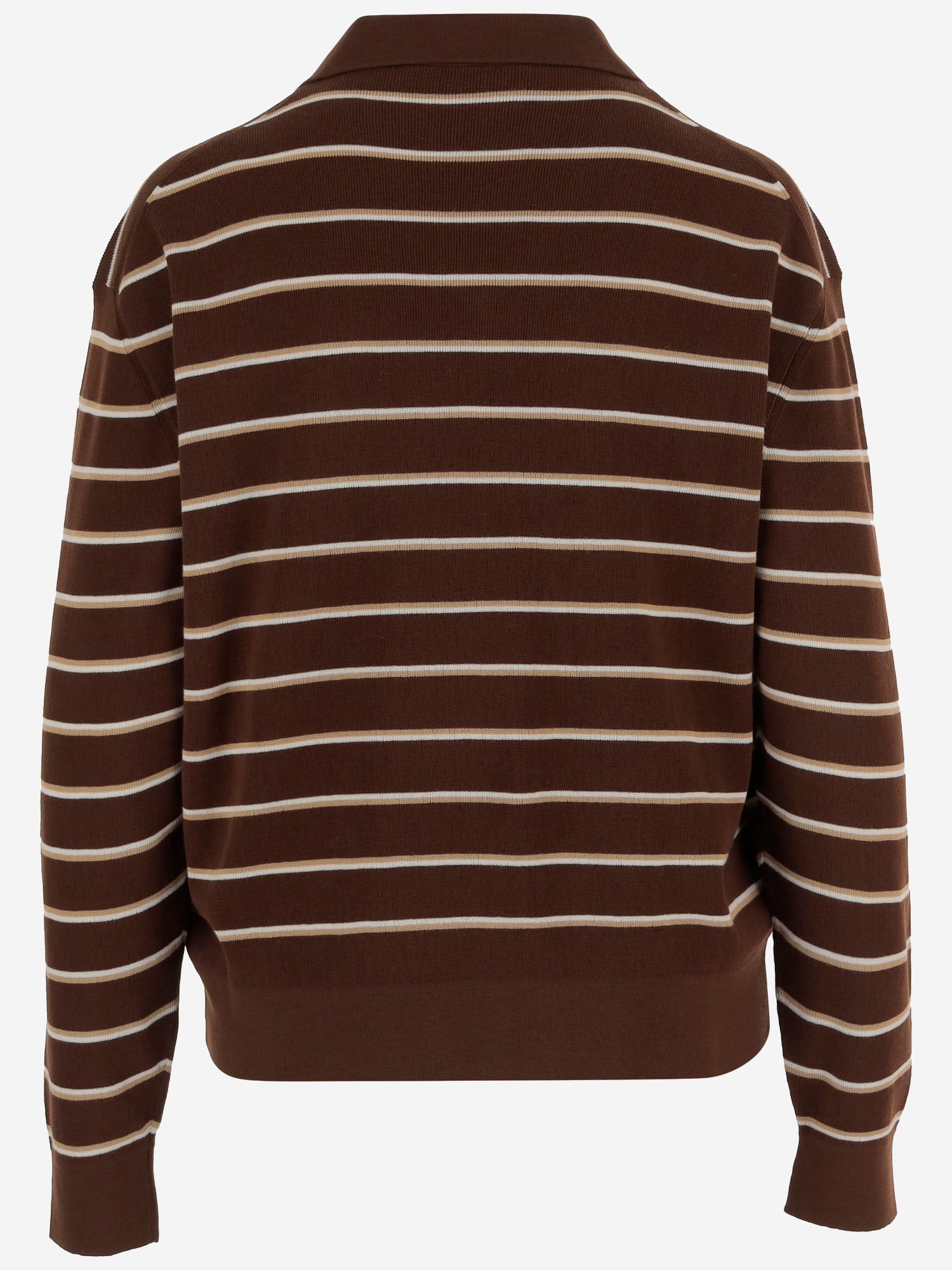 MAGLIA IN MISTO COTONE STRTETCH CON MOTIVO A RIGHE MML03E 183MF0324 MIU MIU 