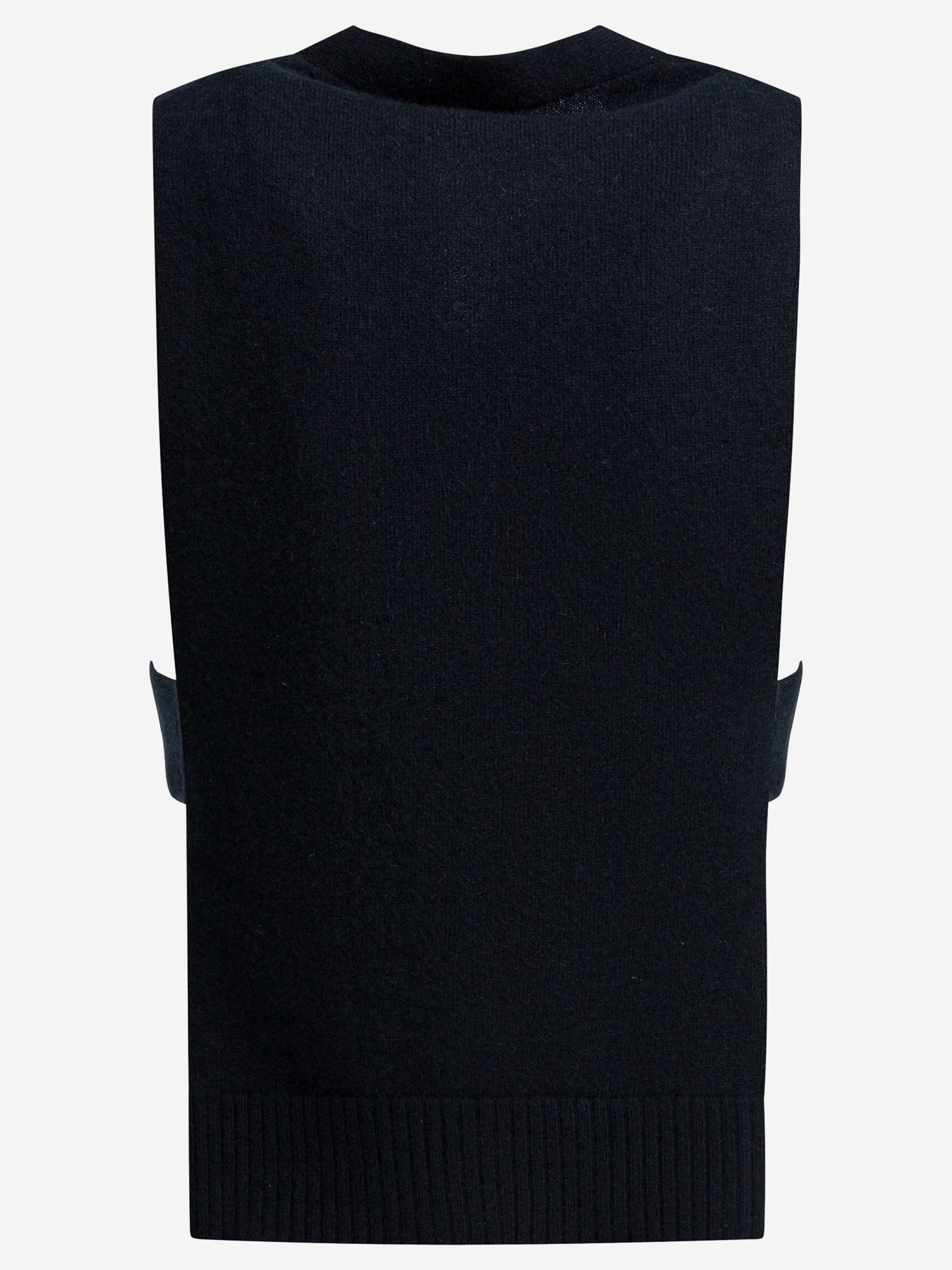 GILET IN CASHMERE CON LOGO MMV380 19RLF0008 MIU MIU 
