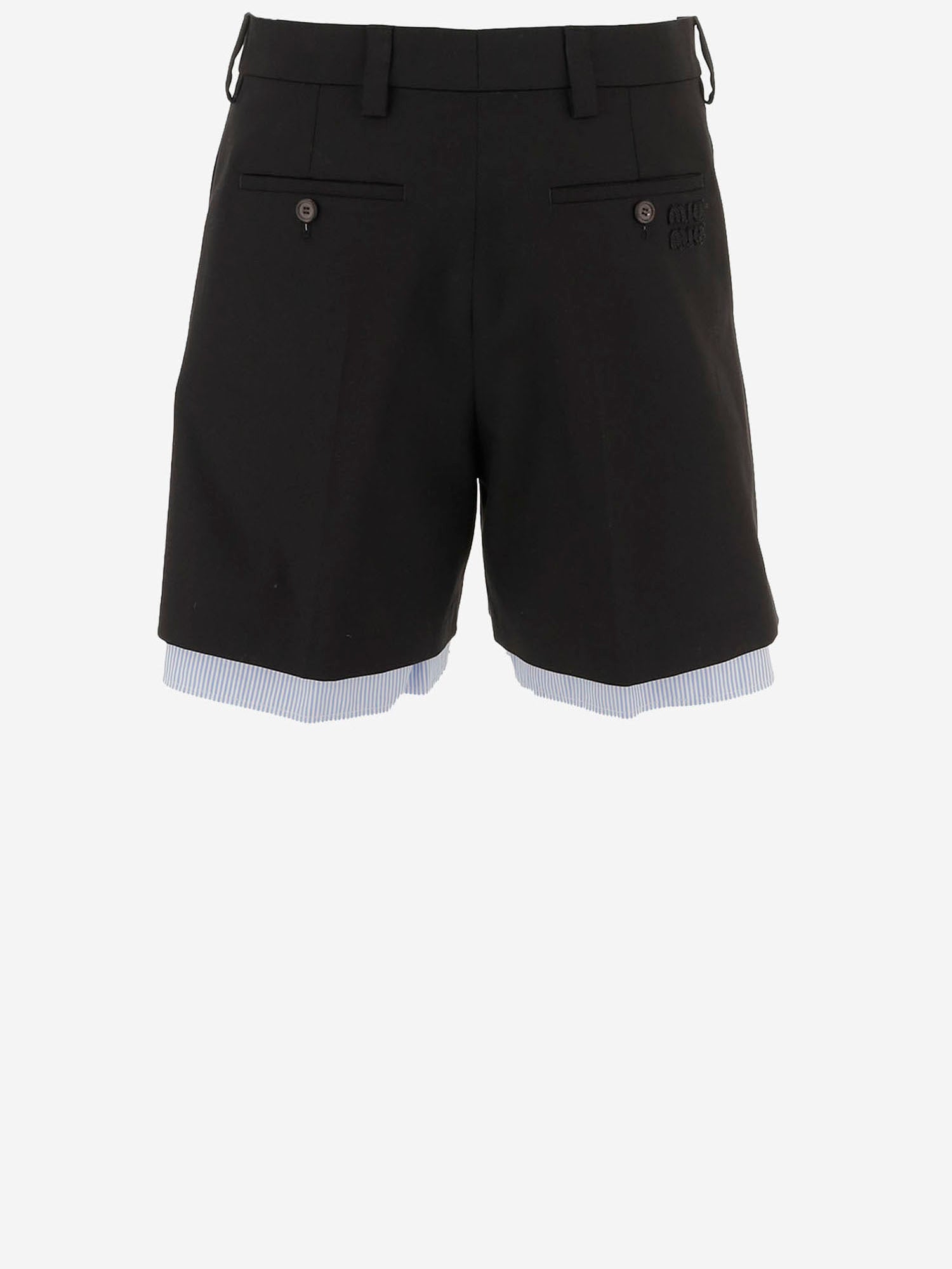 PANTALONI CORTI IN misto cotone MP1959 1UPXF0002 MIU MIU 