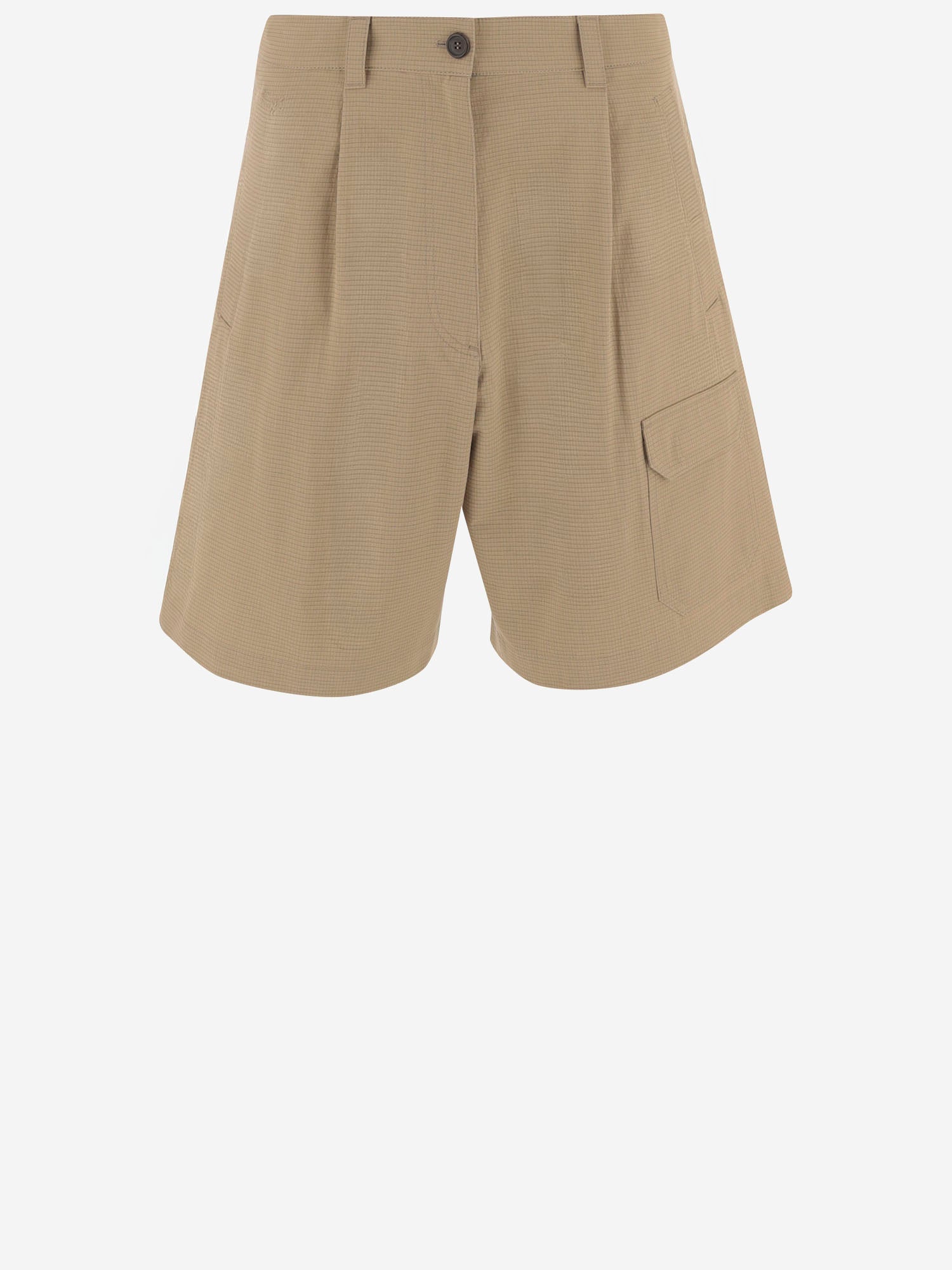 PANTALONI CORTI IN misto cotone MP1973 19CUF0065 MIU MIU 