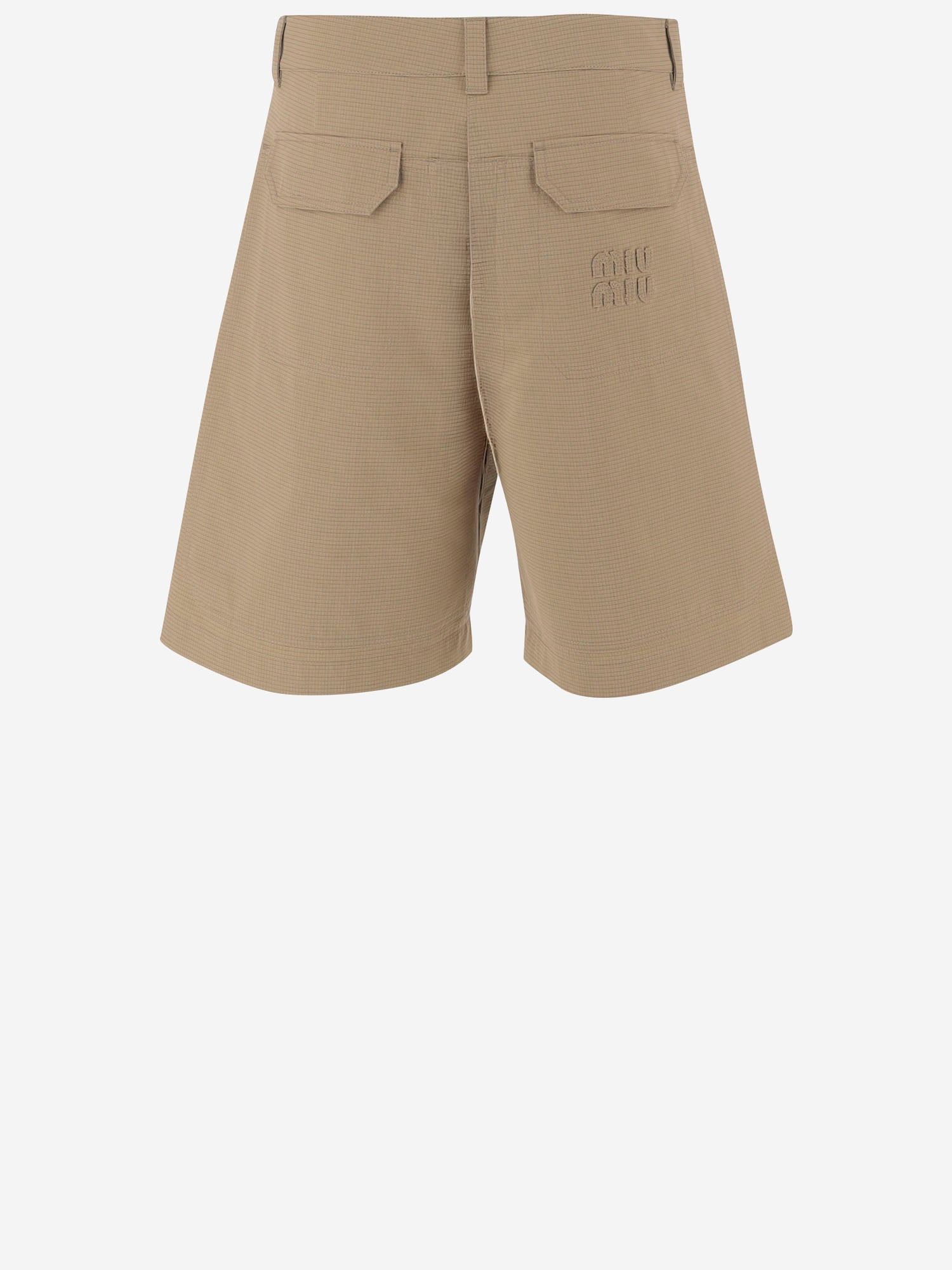 PANTALONI CORTI IN misto cotone MP1973 19CUF0065 MIU MIU 