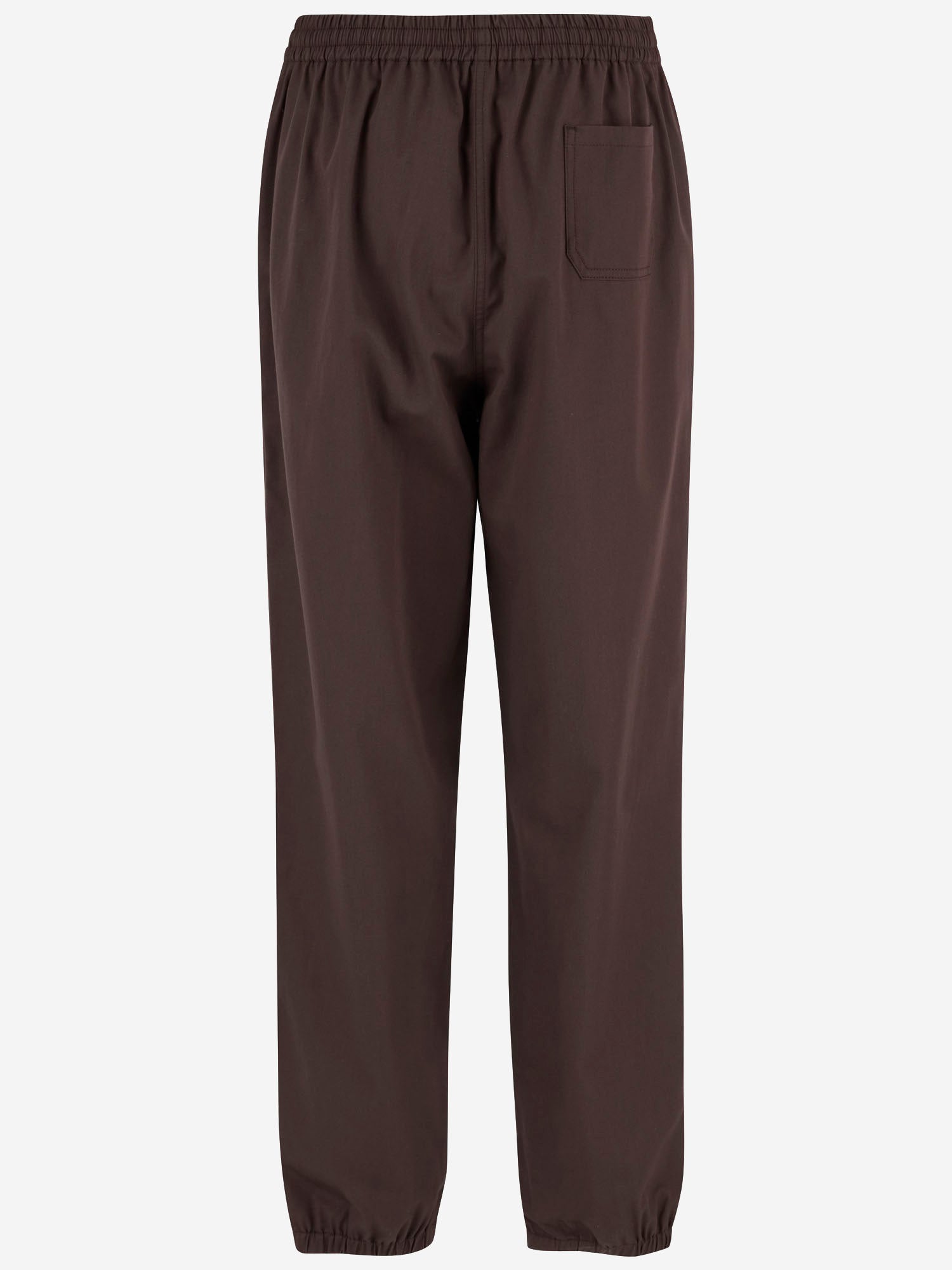 PANTALONI IN COTONE CON LOGO MP1975 19CTF05CH MIU MIU 