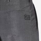 PANTALONI IN MISTO LANA MP1990 12I1F0308 MIU MIU 