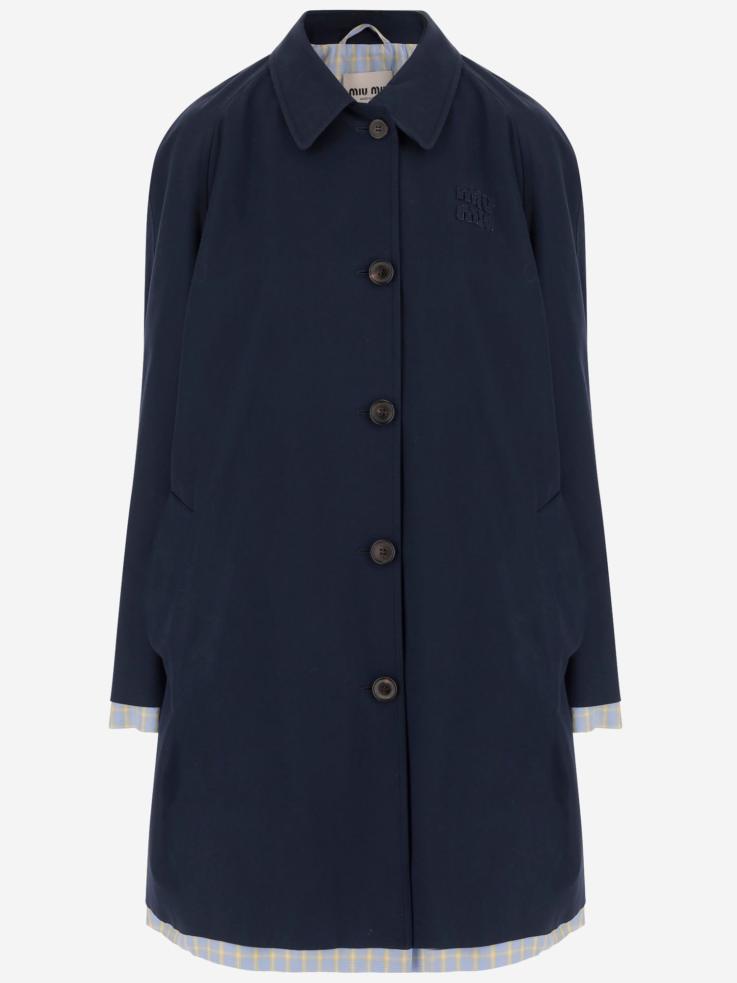 CAPPOTTO IN COTONE CON LOGO MS2143 1BMSF0V41 MIU MIU 