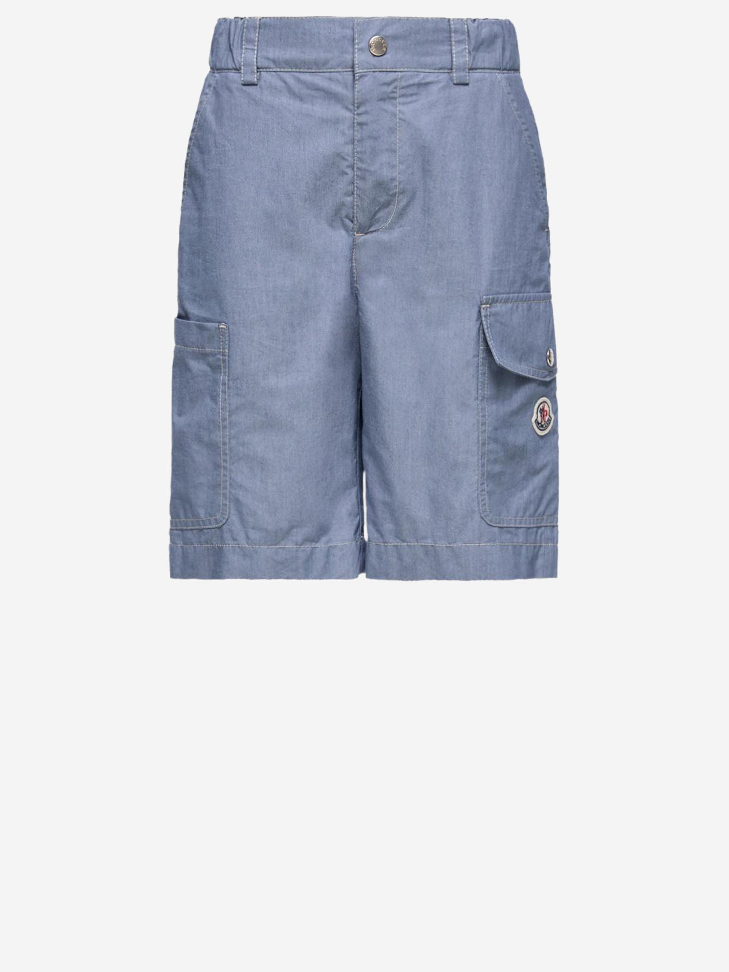 PANTALONI CORTI IN MISTO COTONE 2B00005599EY 715 MONCLER ENFANTS 