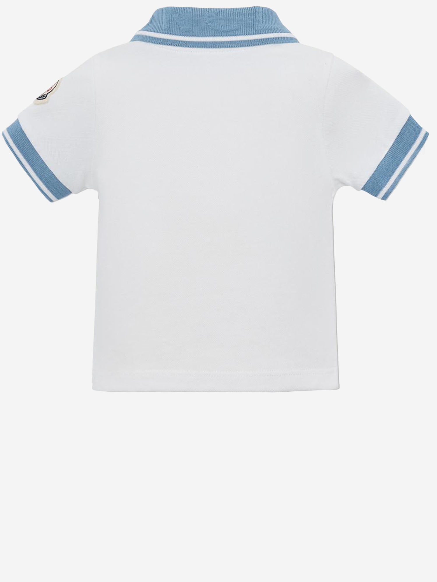 POLO IN PIQUET DI COTONE CON LOGO 8A000018496F 034 MONCLER ENFANTS 