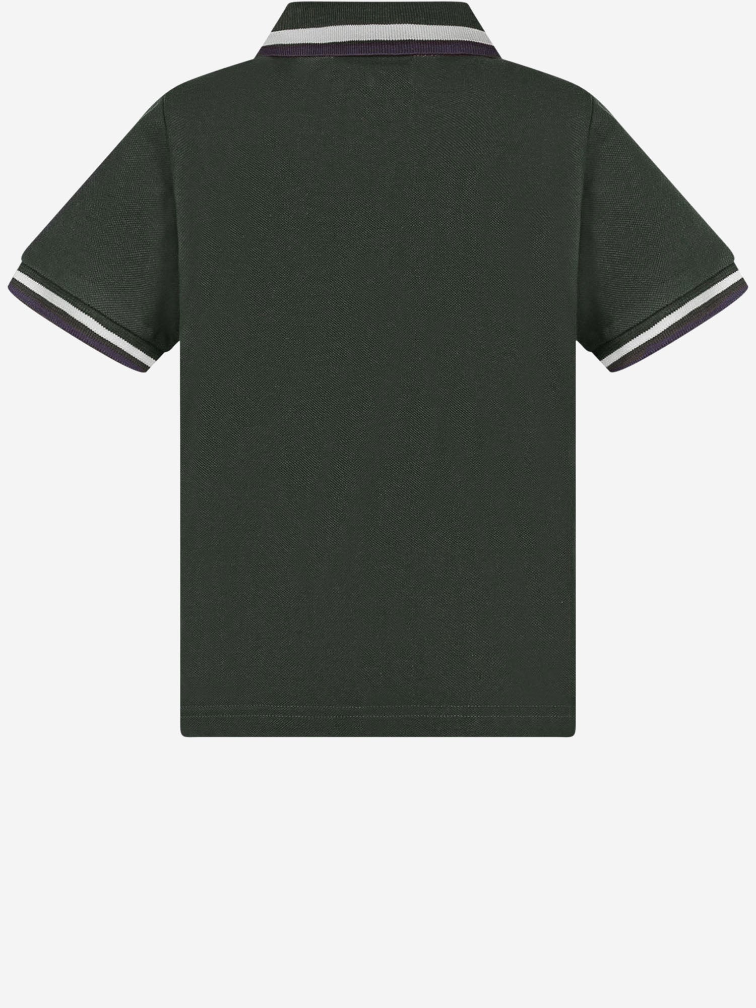 polo in cotone VERDE 8A000128496W 830 MONCLER ENFANTS 