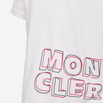 T-shirt in cotone con logo 8C0000689AFV 034 MONCLER ENFANTS 