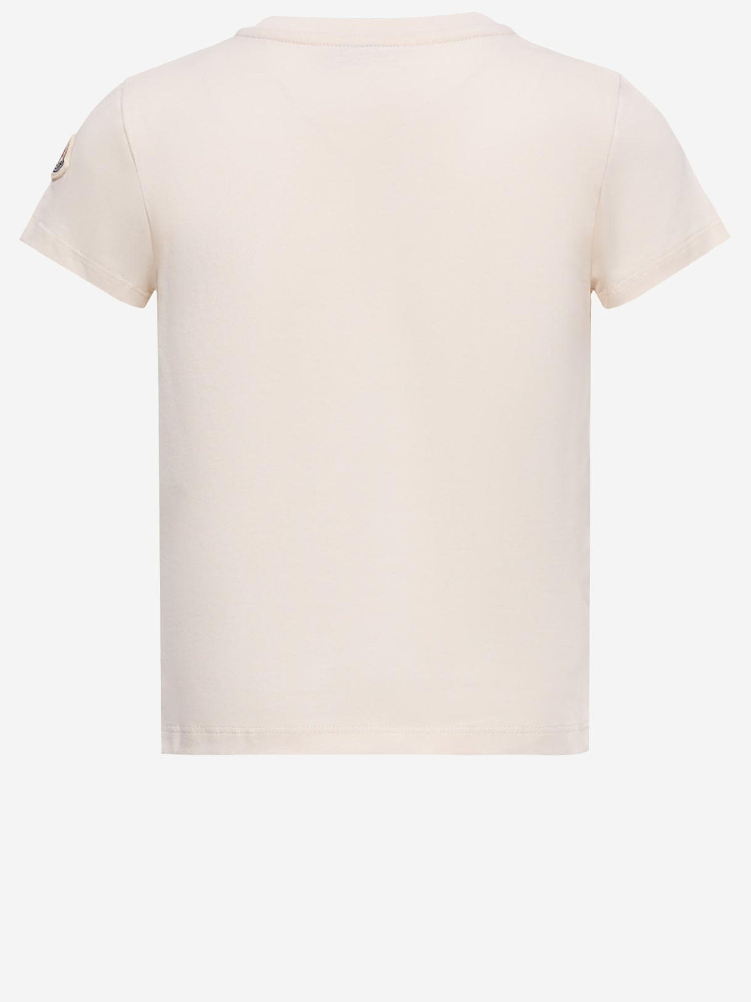 T-SHIRT IN COTONE CON LOGO 8C0000989AT9 050 MONCLER ENFANTS 
