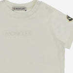 T-SHIRT CON LOGO RICAMATO IN COTONE 8C0001089AUM 034 MONCLER ENFANTS 