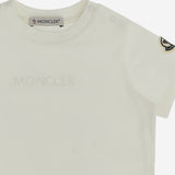 T-SHIRT CON LOGO RICAMATO IN COTONE 8C0001089AUM 034 MONCLER ENFANTS 