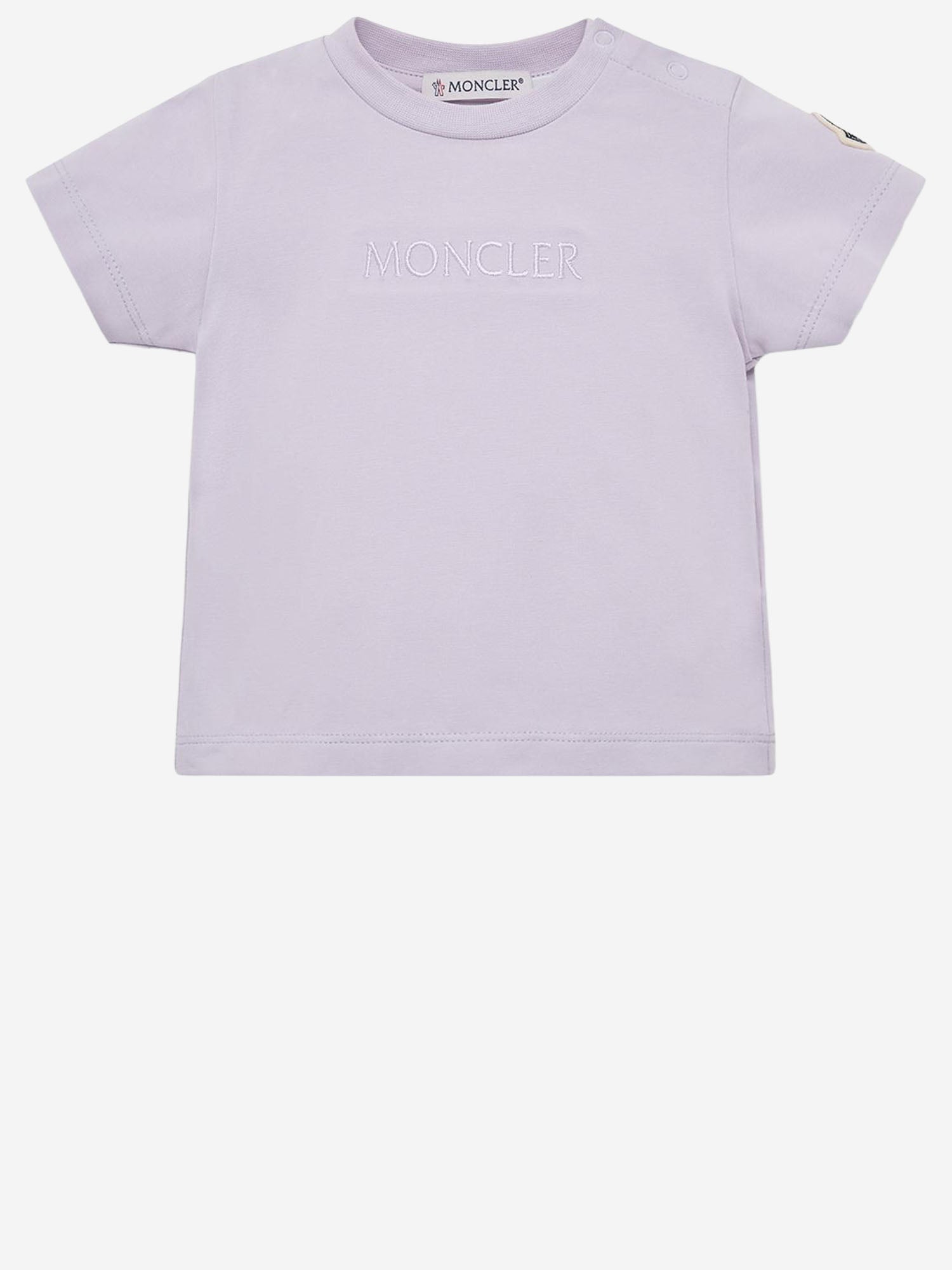 T-SHIRT CON LOGO RICAMATO IN COTONE 8C0001089AUM 509 MONCLER ENFANTS 