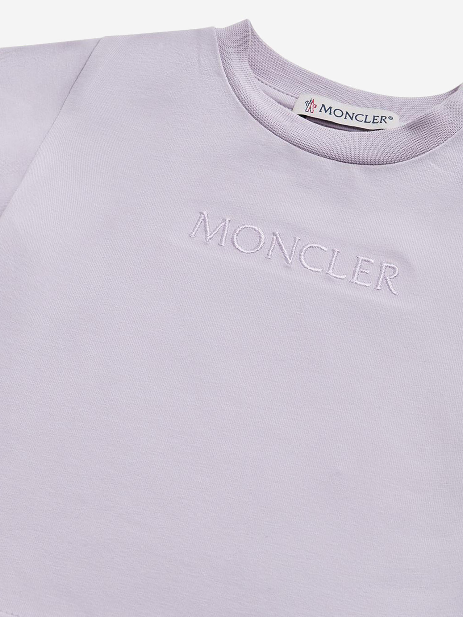 T-SHIRT CON LOGO RICAMATO IN COTONE 8C0001089AUM 509 MONCLER ENFANTS 